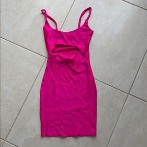 Hot pink dress